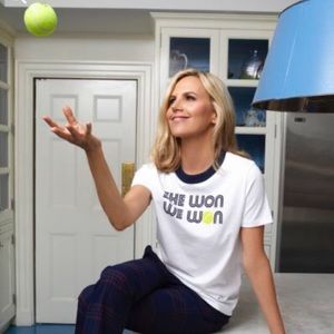 Tory Sport unique “She Won We Won” t-shirt.